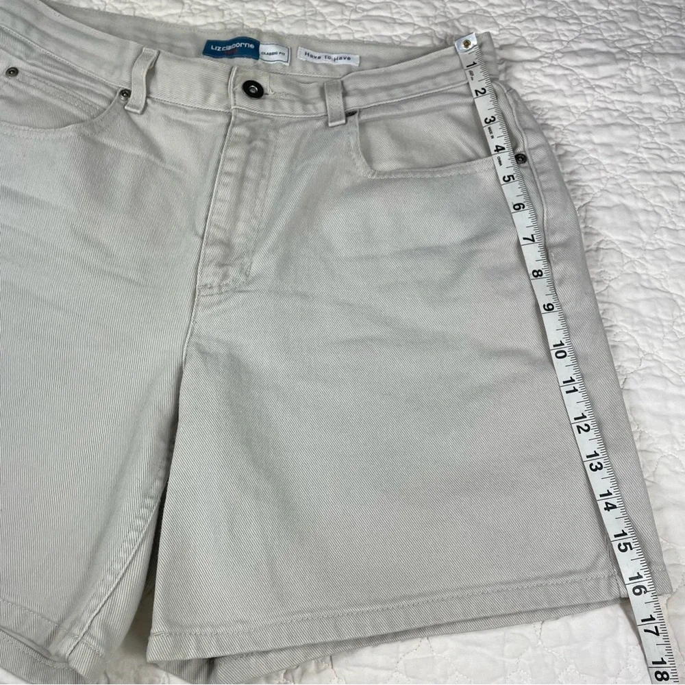 🔥Vintage Liz Claiborne Classic Fit Have To Have High Waist Denim Shorts 12